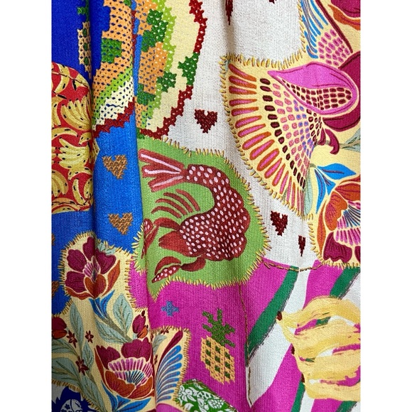 Farm Rio Sunny Mix Midi Dress XS - Picture 3 of 14